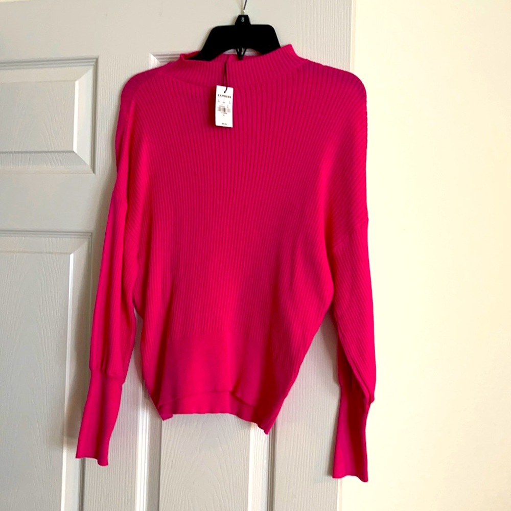 NWT Express pink sweater Sz SM